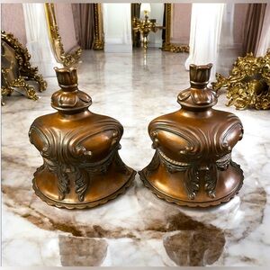 Vintage Rare Wooden Bell Set Royal 3D Decorative Elegant Wall Or Desk 12 X 12